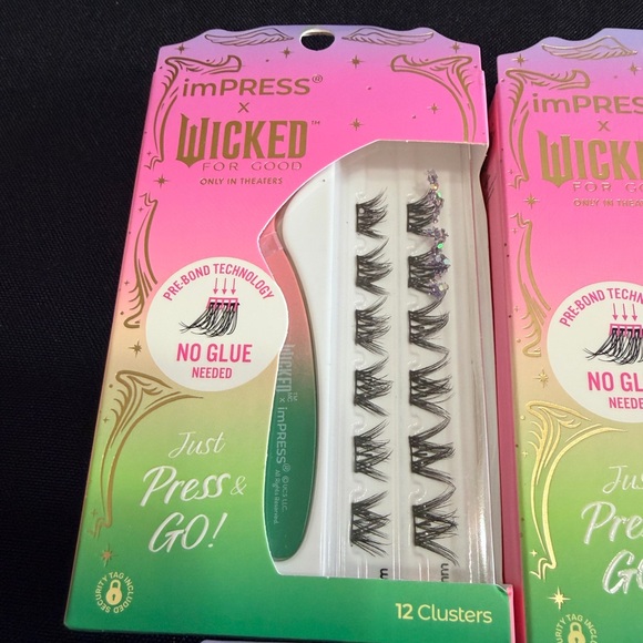 4 Sets imPRESS Wicked Press On Lashes Clusters New - Picture 5 of 16